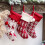 Meias de Natal de tricô, 40 cm (16 polegadas), com estampa de flocos de neve, renas e bonecos de neve, perfeitas para decorar presentes, doces e 3