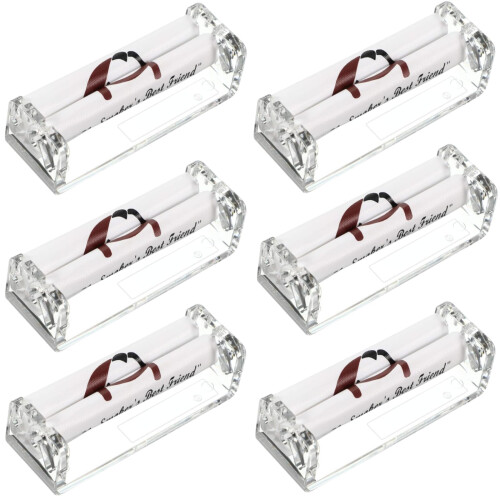 DXUANTING 6 Pcs Cigarette Roller 70mm Rolling Machine Hand Roller Tobacco Injector Manual Maker Roller Cigarette Roller Maker Accessories