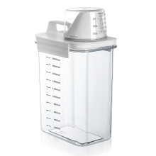 JJWUYUE Airtight Detergent Dispenser with Measuring Cup, Detergent Washing Powder Storage Box, Laundry Powder Box, Storage Container for Detergent,