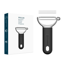 KITCHENDAO Swivel Vegetable Peeler for Kitchen - Japanese 420J2 Stainless Steel Sharp Dual Durable Blade-Built-in Potato Eye Remover, Ergonomic