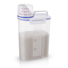 TBMax 2L/5L Food Storage Container, Small Portable Rice Container with Measuring Cup, BPA-Free Plastic Cereal Storage Container with Pour Spout for