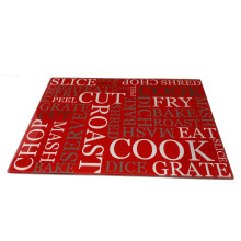 Acense Tempered Glass Worktop Saver, Toughened Glass, Smooth Edges, Rounded Corners, Chopping Board, Non-Slip Rubber Feet, Multi-Purpose,
