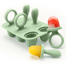 CLDY Mini BPA-Free Silicone Ice Lolly Moulds Kit for Toddlers - 6 Pcs 17ml Moulds with Reusable Sticks, Freezer & Dishwasher Safe (-40?C to 230?C),
