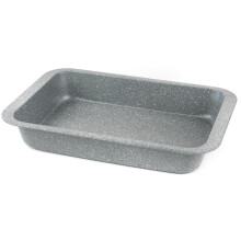 Salter BW02774G Marblestone Roasting Tin ? 36cm Non-Stick Roaster, Lightweight Carbon Steel, Easy Wipe Clean, High Side Rectangular Roasting Tray,