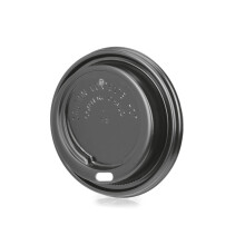 Signature Packaging - Ripple Coffee Cup Lids - 8oz (236ml) - 100 Pack - Black
