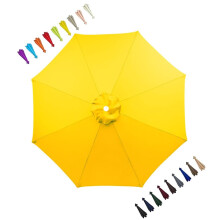Patio Umbrella Replacement Canopy Waterproof Sun Protection for 6 Ribs 200cm Yellow