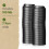 Signature Packaging - Ripple Coffee Cup Lids - 8oz (236ml) - 100 Pack - Black 3