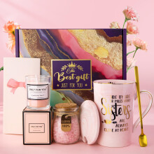 Sister Birthday Gifts From Sister Brother, Sister Pamper Hamper Relaxing Bath Set Basket Gift, Big Little Sister Gifts, Christmas Female Presents For