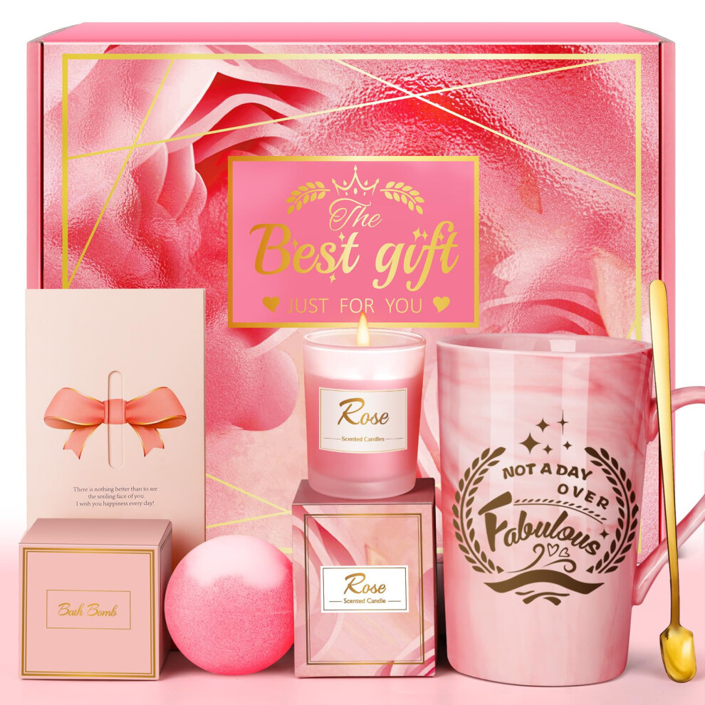 Eletorot Birthday Gifts For Women: Unique Hamper Pamper Basket For Mum, Wife, Sister, Girls, Daughter, Nan, Personalised Ladies Self Care Spa Bath Set