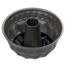 Chef Aid Non-Stick Fluted Cake Pan with Non-Stick Coating, Ideal for Home Baked Bread or Cake centrepieces with Flowing Pattern, Internal Measurement
