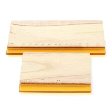 Screen Printing Squeegee,2 Size 9.4/6.3 Inch Wooden Handle Screen Ink Scraper Silk Screen Squeegee for DIY Art Craft