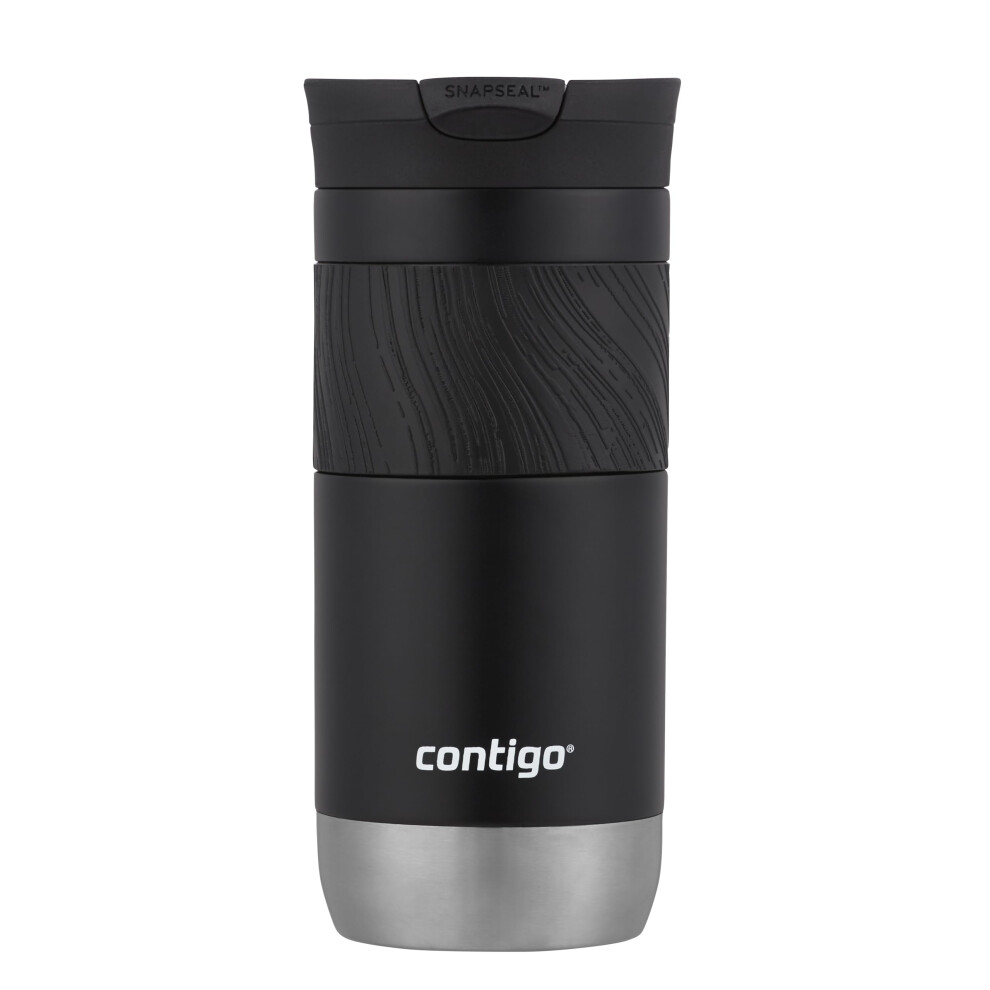 Contigo Byron Snapseal Travel Mug | Stainless Steel Thermal Mug | Vacuum Flask | Leakproof Tumbler | Coffee To Go Mug With Bpa Free Easy-Clean Lid |