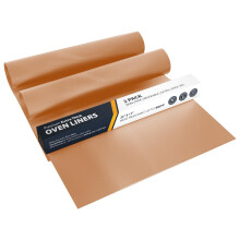 Linda's Essentials Extra Large Oven Liners for Bottom of Oven (2 Pack) - Universal Non-Stick Liner for Fan Assisted Cooking, 63.5 x 43 cm Kitchen