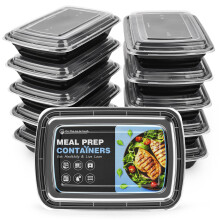 GUANFU Meal Prep Containers 1 Compartment, BPA Free Reusable Food Prep Containers with Lids - Microwave, Freezers & Dishwashers Safe - Stackable