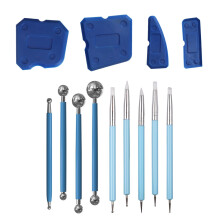 Caulking Tool Sealant Remover Tool 13-Piece Silicone Squeegee Set, Easy to Use, Durable & Lightweight for Silicone Joints and Bathroom Renovation,