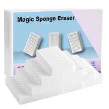 Fresivo 50 Pack Magic Sponge Erasers - 2X Stronger Melamine Foam for Superior Cleaning, Dual-Texture Design (50)