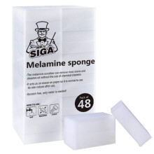 MR.SIGA Multi-Functional Eraser Sponge, Magic Cleaning Pads for Kitchen Household Cleaning, 48 Count, Size 3.1" x 2" x 1"