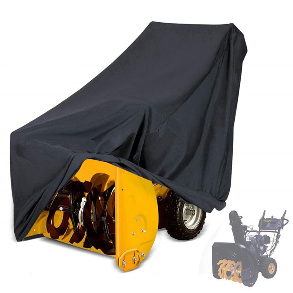 Snow Blower Cover Heavy Duty Waterproof 210D Oxford Fabric Universal Two Stage Fit Black 120X82x102cm 9771547176091