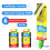 Washing Up Sponges Soap Dispensing Magic Handle, Super Scrubbing Kitchen Cleaner Flash Scourer Bathroom Scrub Sponge Scraper Refill (Bundle by 4