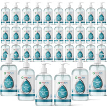 36 Bottles 500ml Alcohol Hand Sanitiser Vira Safe Gel 70% Antibacterial Aloe 500ml Germ Fighting Formula Kills 99% of Harmful Germs