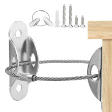 7 Packs Anti-Tip Furniture Straps Kit, Safety Furniture Wall Anchors Kit for Baby Child Proofing & Pet Protecting,Anti-Shedding, Secure Bookshelf,