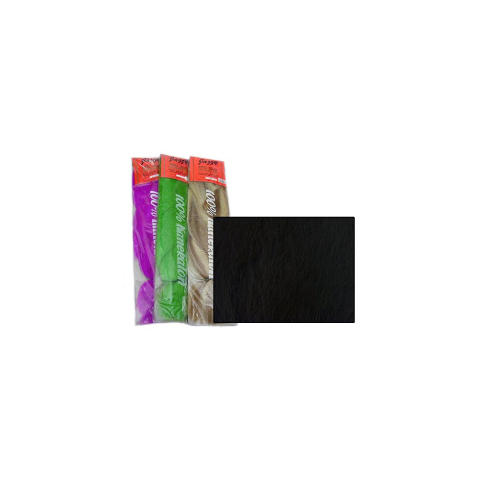 Jazzy Unisex Black Kanekalon Jumbo Braid #1B Off
