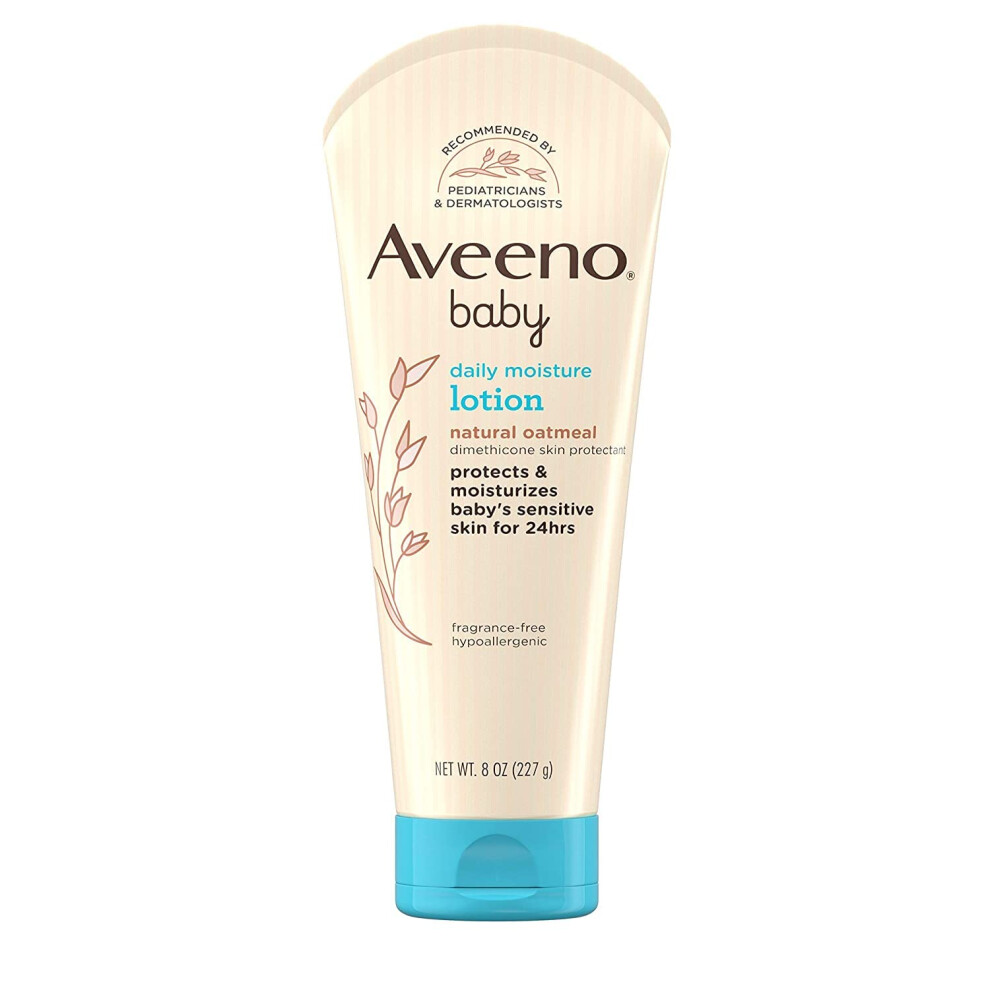 Daily Moisture Lotion, 8 Fl. Oz, 2 Pack Aveeno Baby