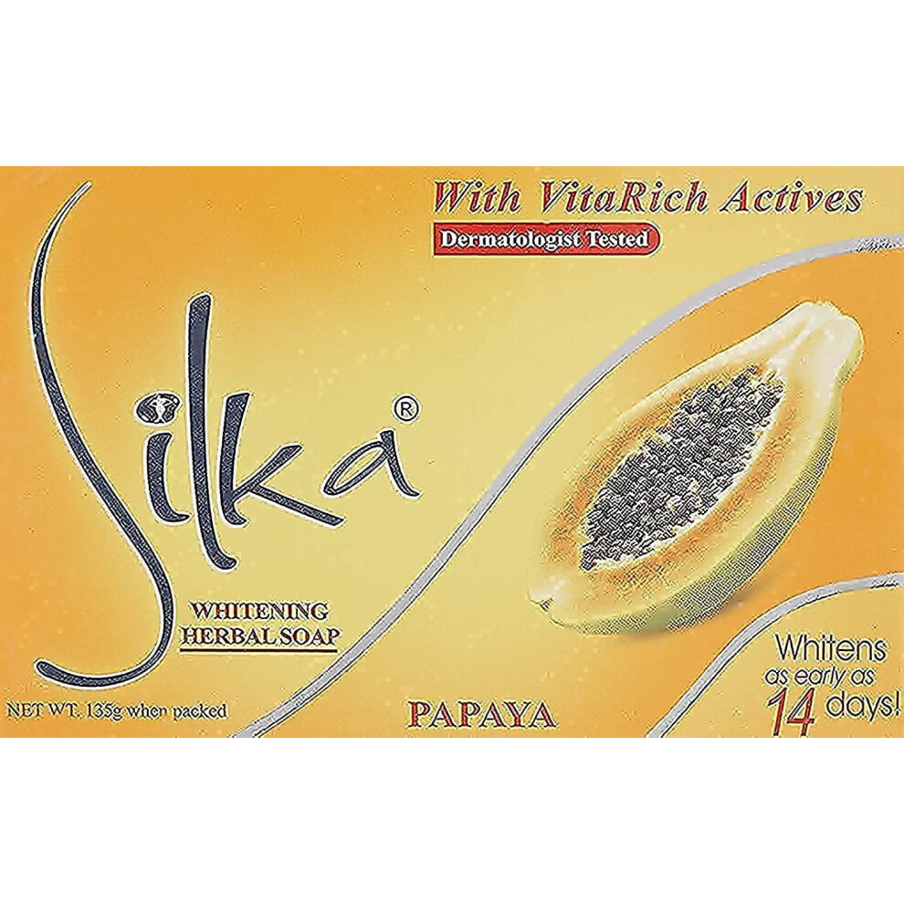 Silka Whitening Herbal Papaya Soap With Vitamin E