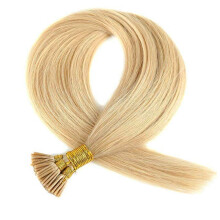 Rapunzels Pre Bonded Stick Tip/I Tip Real Remy Human Hair Extensions Micro Ring 1gram 20" (24 Medium Gold Blonde, 200 Bonds)