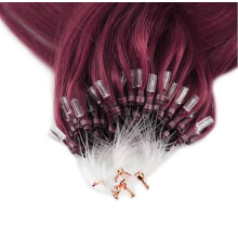 Rapunzels Micro Loop Ring Hair Extensions 1gram 20" (Burgundy 99J, 200 Bond)