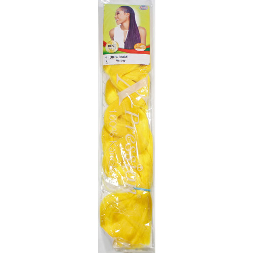 XPRESSION (X-pression) Premium Ultra Braid 82" Hair Extension, Yellow