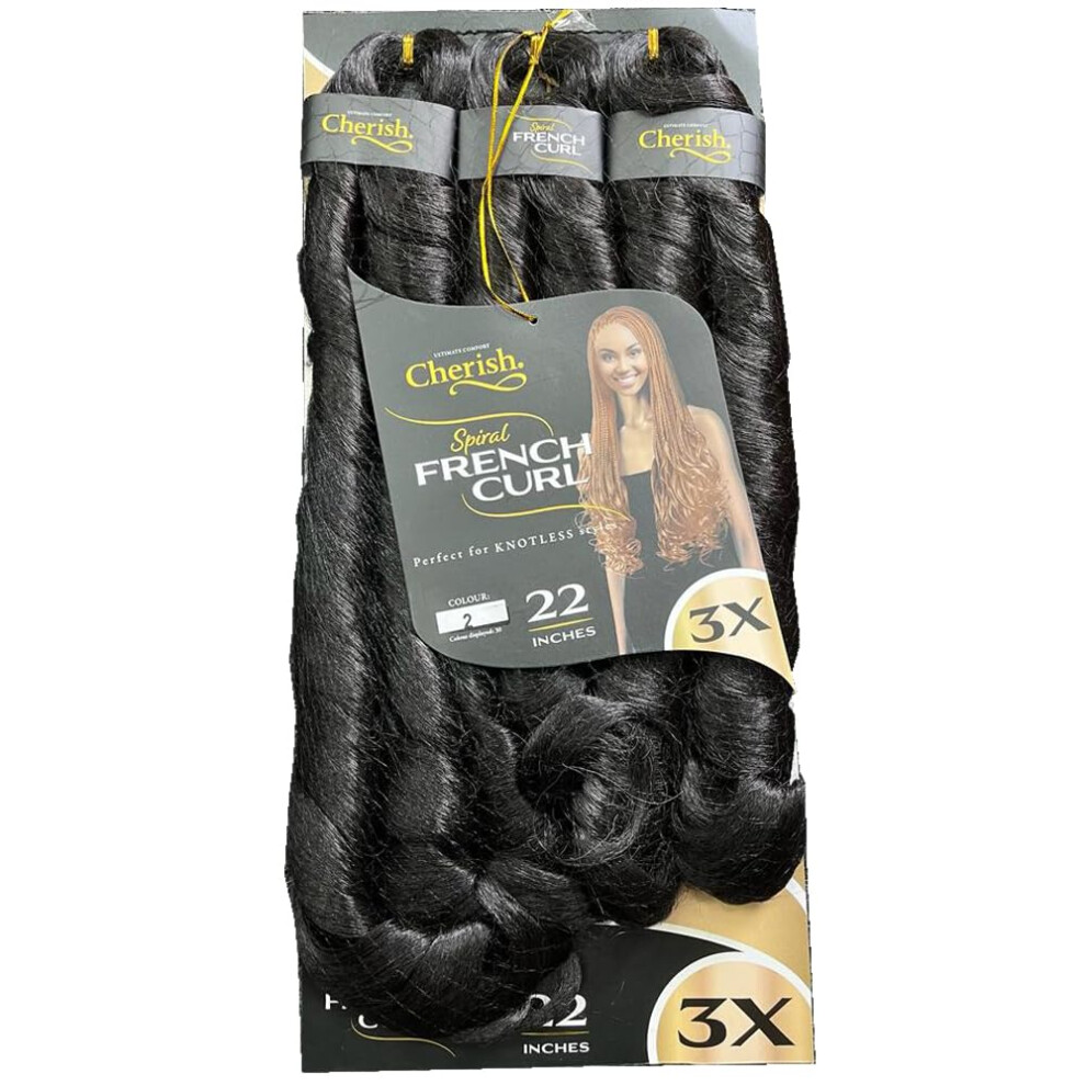 Cherish 3x Spiral French Curl Pre-Stretched 22"