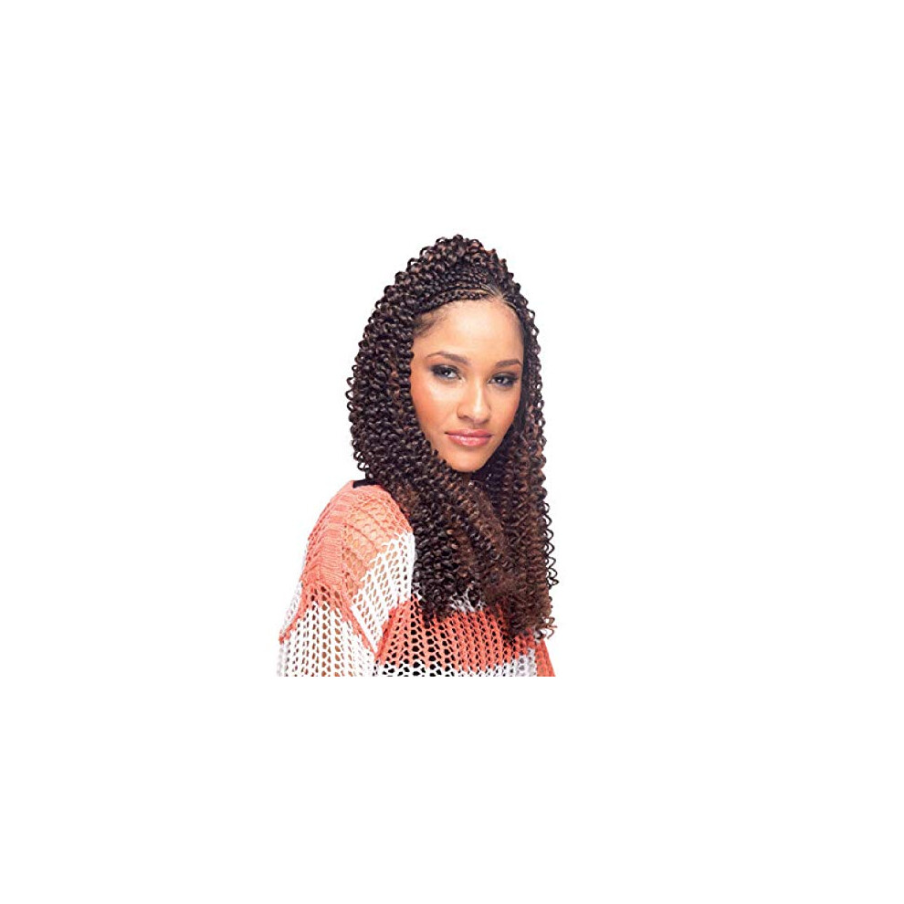 Cherish Unisex Water Wave Bulk 22" Crochet Braid Curly Long Hair Extension Braids Color 1B