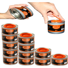 Luminar Resealable-Wick Chafing Fuel Cans, 12 Pack, 6 Hour - Premium Quality Burners for Food Warmers - No More Spills, Waste, or Hassle - Perfect fo