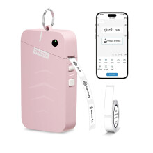 ORGSTA Label Printer Thermal Machine Bluetooth Portable Wireless Mini Handheld Sticker Maker with Tape 2000 mAh for Jar, Gift Cards, Personalised Lab