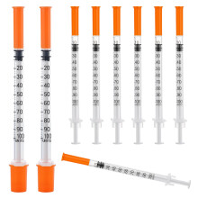 100 Pack 1ml 30G*8mm Measuring Tools, Individually Sealed Packaging,