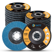 SATC Flap Discs 40 Grit 115mm Zirconia 20 Pack Grinding Discs Type 29 Sanding Discs for Angle Grinder to Sanding Grinding Metal Wood