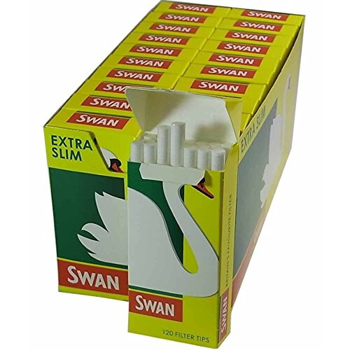 Swan Swan Extra Slim Pre Cut Filter Tips - 40 Packets(2 Boxes of 20 Packets) by Trendz