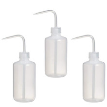 Vidillo Bottle,Squeeze Bottle,3 Pack 250ml Safety Wash Bottle with Narrow Mouth,Plastic Economy Natural Squeeze Condiment Water Bottle Caps for Plant