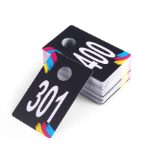 SUKIRA Live Plastic Number Tags, Normal and Reverse Mirror Image Coat Room Checks for Facebook Live, Reusable Lularoe Supplies, Hanger Cards for Clot