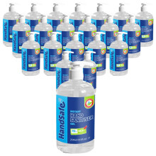 Handsafe - 24 x 250ml Medical Grade Hand Sanitiser Gel Multipack, Kills 99.9%+ of Bacteria & Viruses, Alcohol Formula, Dermatologically Tested