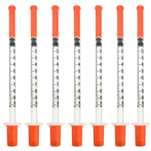 Hautllaif 50 pack 1ml 31G 0.3x13mm Plastic Multiple Uses Measuring