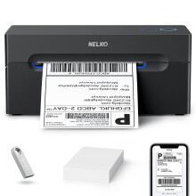 Nelko Bluetooth Thermal Label Printer, Wireless 4x6 Shipping Label Printer for Small Business, Support Android, iPhone and Windows, Widely Used for A