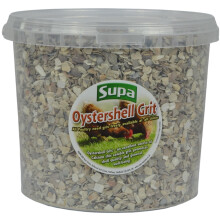 Supa Poultry Oyster Shell Grit Tub, 3 KG, An Excellent Source Of Calcium, This Soluble Oyster Grit Promotes Egg Shell Quality And General Well Being