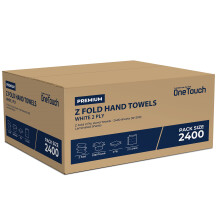 Z fold Paper Towels White Interfold Embossed Paper Hand Towel 2ply C Fold Multi Fold Tissue (2400 White)