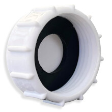 PlumbEZ Universal Appliance & Sink Trap Blanking Cap, Easy to Fit - 32mm/1.25'' White Appliance Trap Blanking Cap & Washer