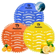 18 Pack Urinal Screen Deodorizer Mats, Long Bristle Anti-Splash & Anti-Clogging Urinal Mats Lasting Odor Freshener Urinal Cake –Ideal for Bathrooms,