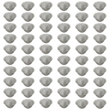 SYEYCW 60 Pcs Tapered Screens Filter, 16mm Bowl Mesh Gauzes Filter, Reusable Mesh Bowl Screens, Pre Cut Stainless Steel Screen, Metal Wire Mesh Filte
