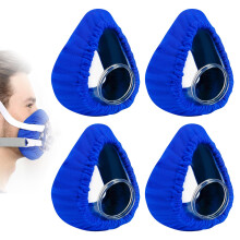Mask Liners Soft Mask Cushion Covers for CPAP Reusable Face Cushion Pads Elastic Mask Liners Reduces Air Leaks Fits for Most Full Face CPAP Masks 4 P