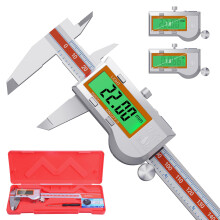 Preciva Digital Vernier Caliper,150mm Backlit Vernier Caliper, IP54 Waterproof Digital CalipersInch Measuring Tools,Calipers Gauge with Large LCD Scr
